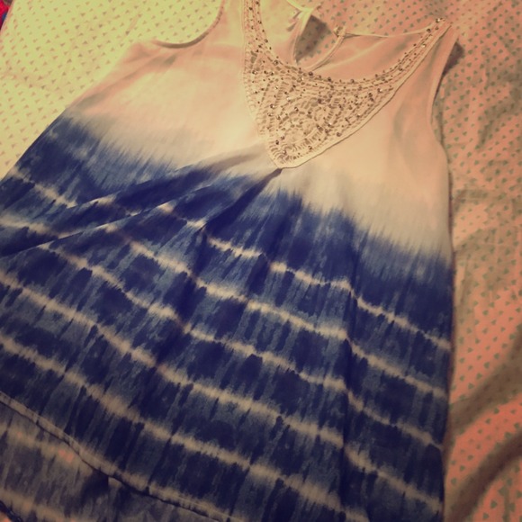 Tye dye long tank