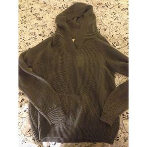 Grey Mesh Pullover Hoodie