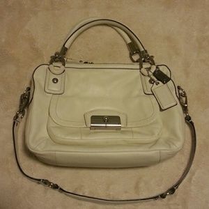 Coach White Leather Purse