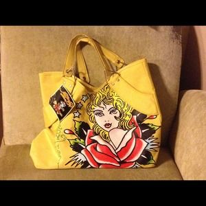 Ed Hardy Tote Bag Purse