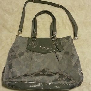 Coach Signature Silver Purse