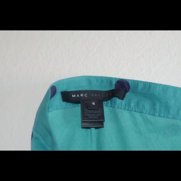 Green & blue polkadot Marc Jacobs Halter Top Dress - Picture 5 of 5