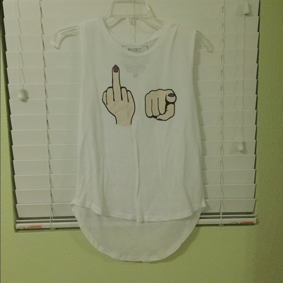 Pacsun White Muscle Tee