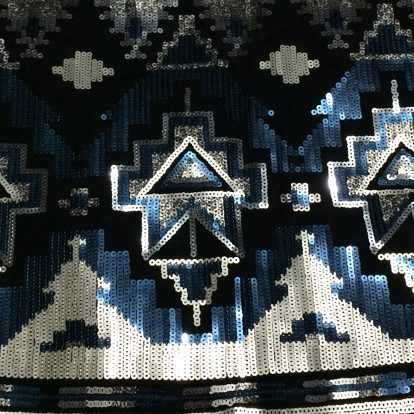 Blue sequin mini - Picture 3 of 4