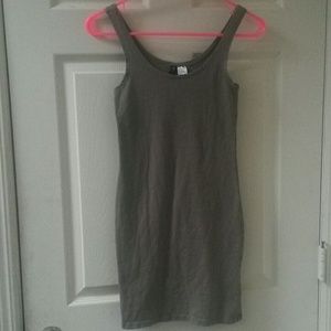 H&M taupe colored body hugging dress