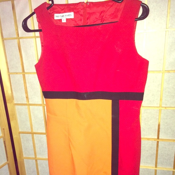 Hannah Hardy color block dress in size 2 petite