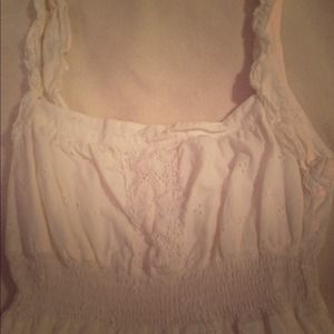 White Eyelet Dress M