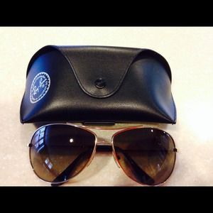 Ray Ban Gold Aviator sunglasses