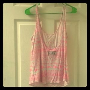 PINK Victoria's Secret low back tribal tank top