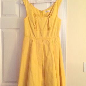 Bright Yellow Spring Dress - Calvin Klein