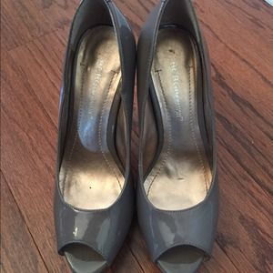 BCBG Opened Toe Nude Pumps