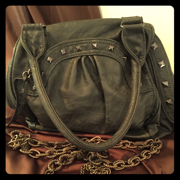 Olive green handbag