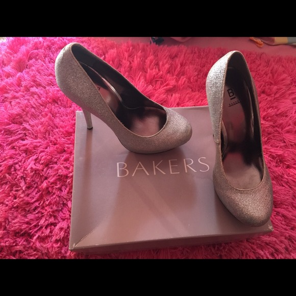 Silver baker heels & wedges!