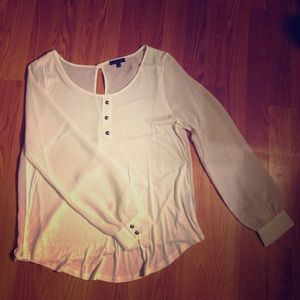 MineFashion White Blouse NWOT