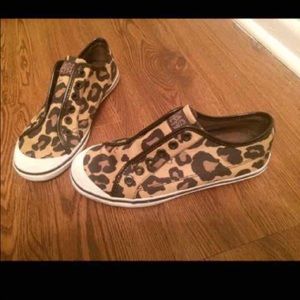Leopard Coach shoes sz 5