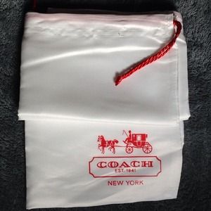 Coach large dust bag 19x15"