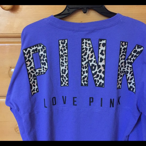 PINK Victoria's Secret Sweaters - VS PINK Leopard Varsity Crew ✨