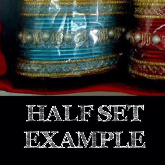 Plus Size Authentic Indian Bangle Bracelet Sets - Picture 3 of 5