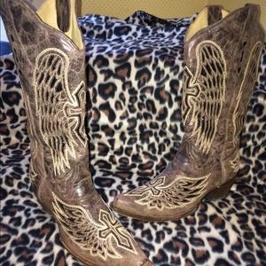 Corral size 10m western vintage sequin boots!