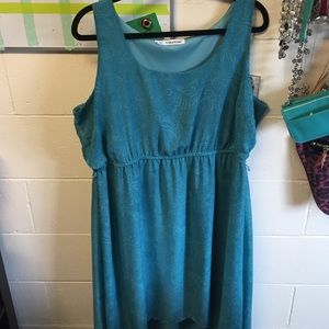 Aqua blue Maurice's dress