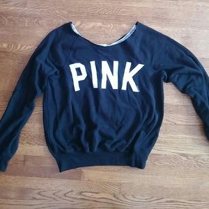PINK scoop neck sweater