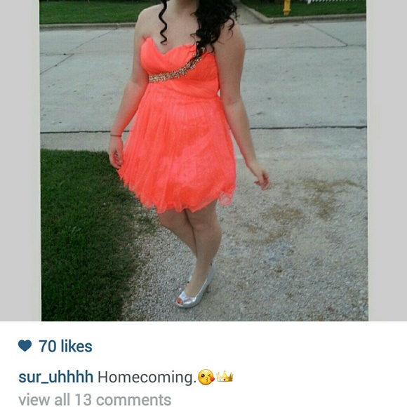 Salmon Homecoming/Prom dress