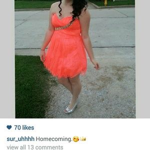 Salmon Homecoming/Prom dress