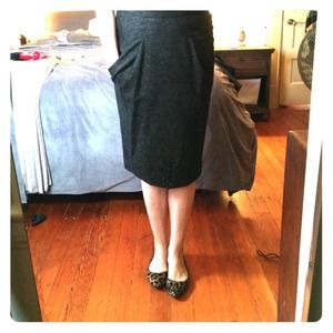 Black and Tan Tweed Skirt