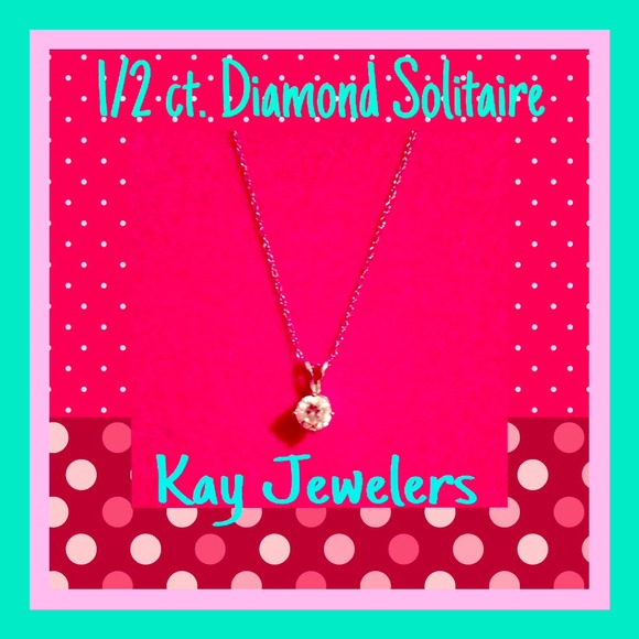 KAY JEWELERS 99.99CT WT 14KT WG DIAMOND💎SOLITAIRE