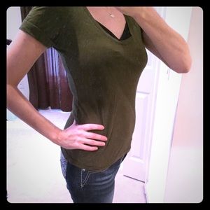 Olive green tee