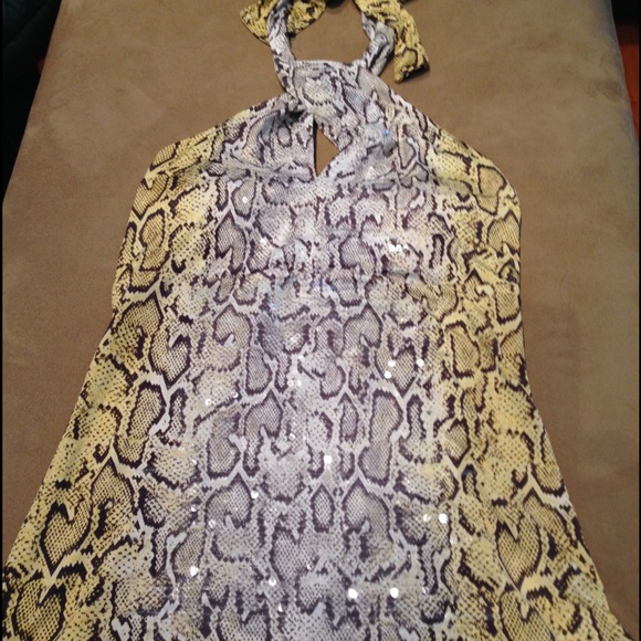 Cache snakeskin patterned top - Picture 2 of 4