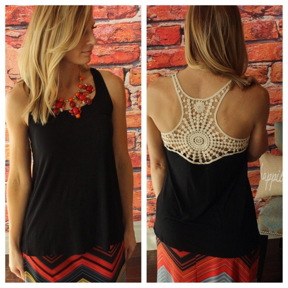 Tops - Black lace