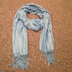 Blue pashmina scarf
