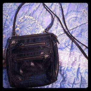 Gorgeous black leather Fossil crossbody
