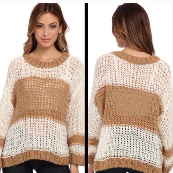 Free People Stripe Slouchy Sweater ! - Picture 2 of 3
