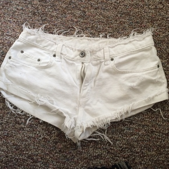White Cheeky LF Carmar Shorts