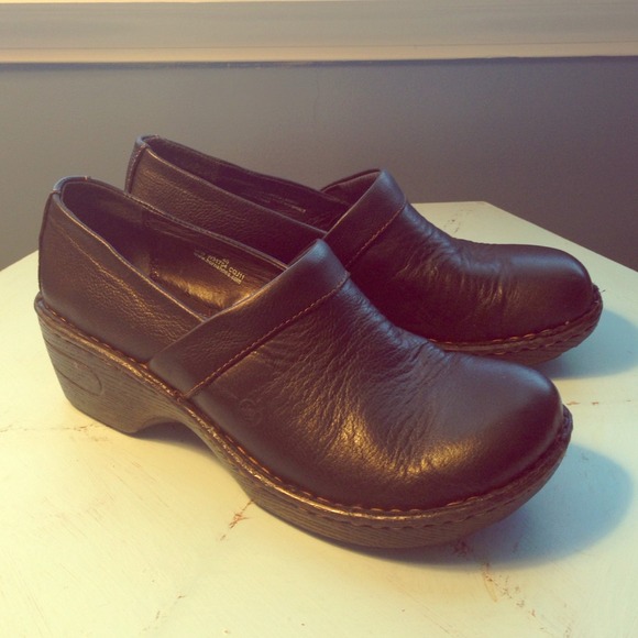 Born Leather Clogs