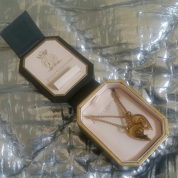 Authentic Juicy Couture Broken Hearts Necklace