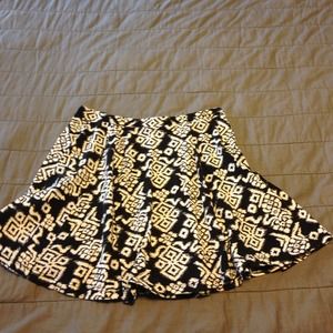 High waisted mini skirt