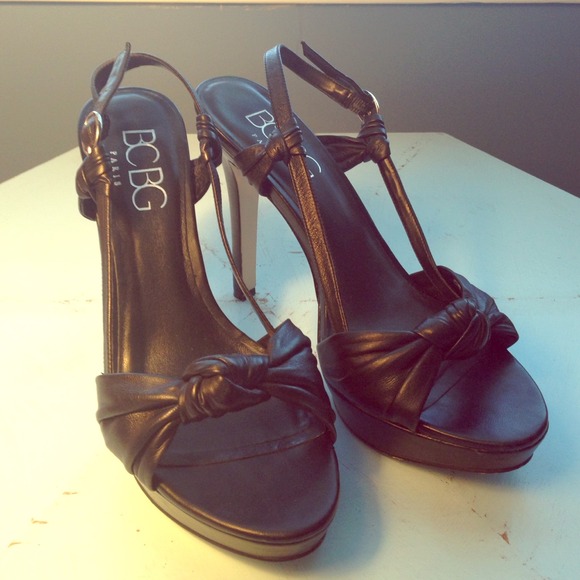 BCBG Leather Slingback Heels