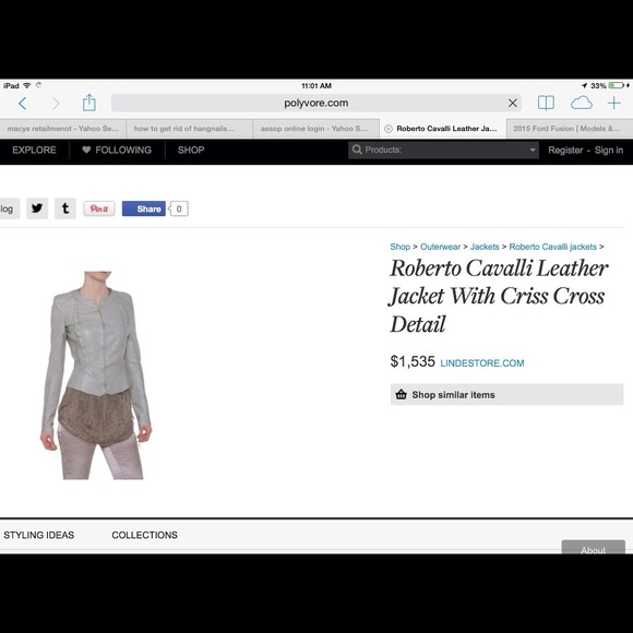 Beautiful Cavalli leather Jacket! - Picture 4 of 4