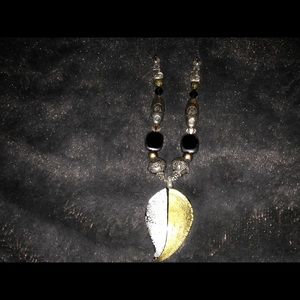 👜SOLD Hand made glass pendant necklace