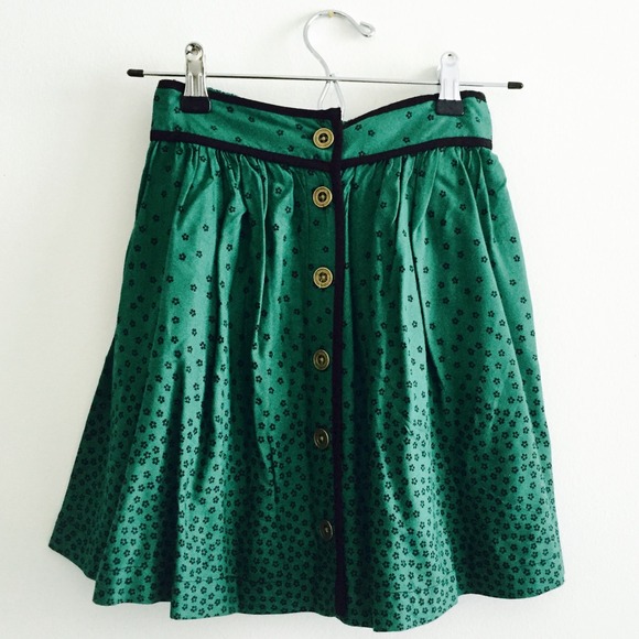 Urban Outfitters Dresses & Skirts - Green Patterned Skirt
