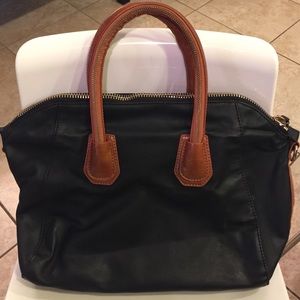 Handbag black and brown