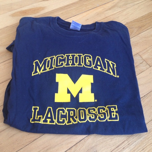 UNIVERSITY OF MICHIGAN LACROSSE TSHIRT