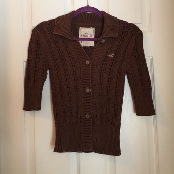 Brown Hollister Cardigan