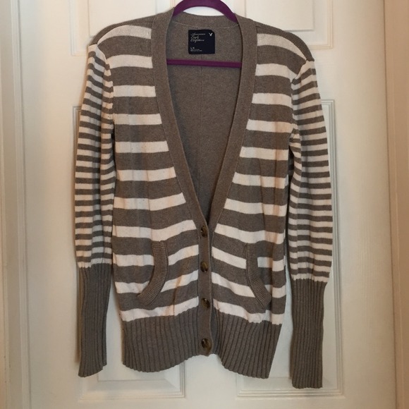 American Eagle Striped Cardigan