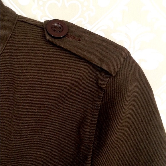 Bundled. Brown military style jacket, small. - Picture 2 of 2