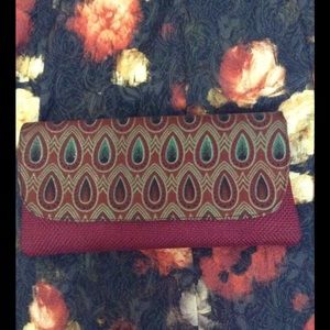 Handmade authentic Kenyan Peacock Clutch