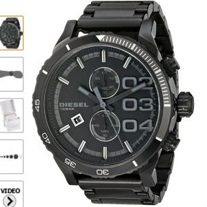 Diesel Men's DZ4326 Double Down Watch - black